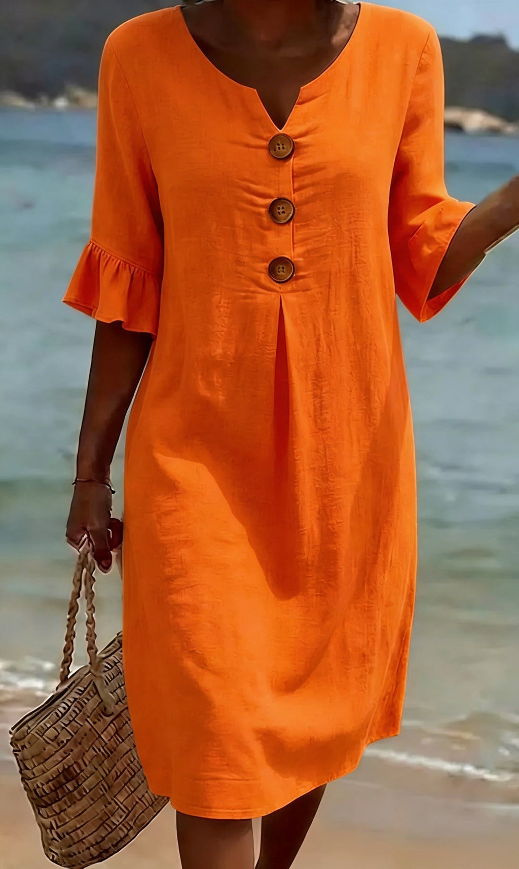 Women's Relaxed Everyday Dress – Flowy Day Dress