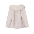 Women's Oversized Faux Fur Coat – Fluffy Winter Statement Jacket