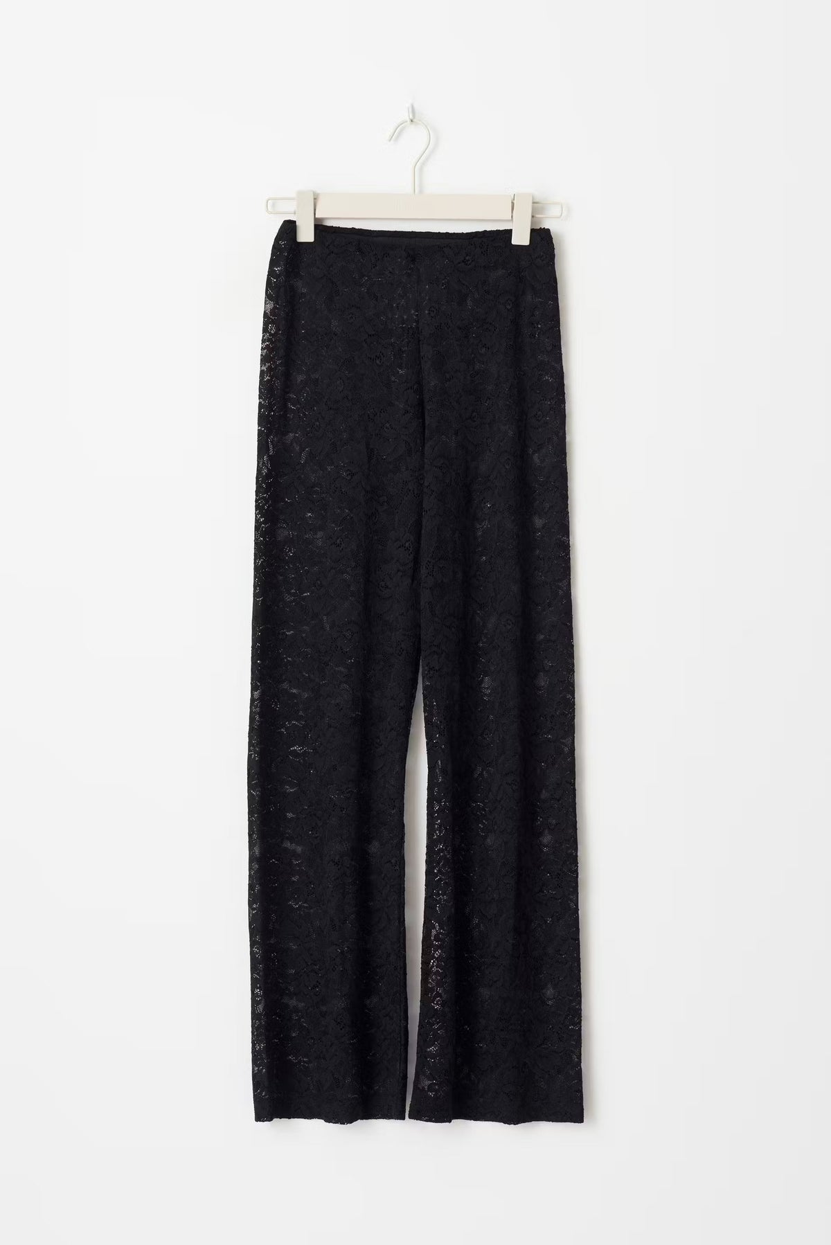 Women's High Waisted Lace Wide Leg Pants – Formal Evening Trousers