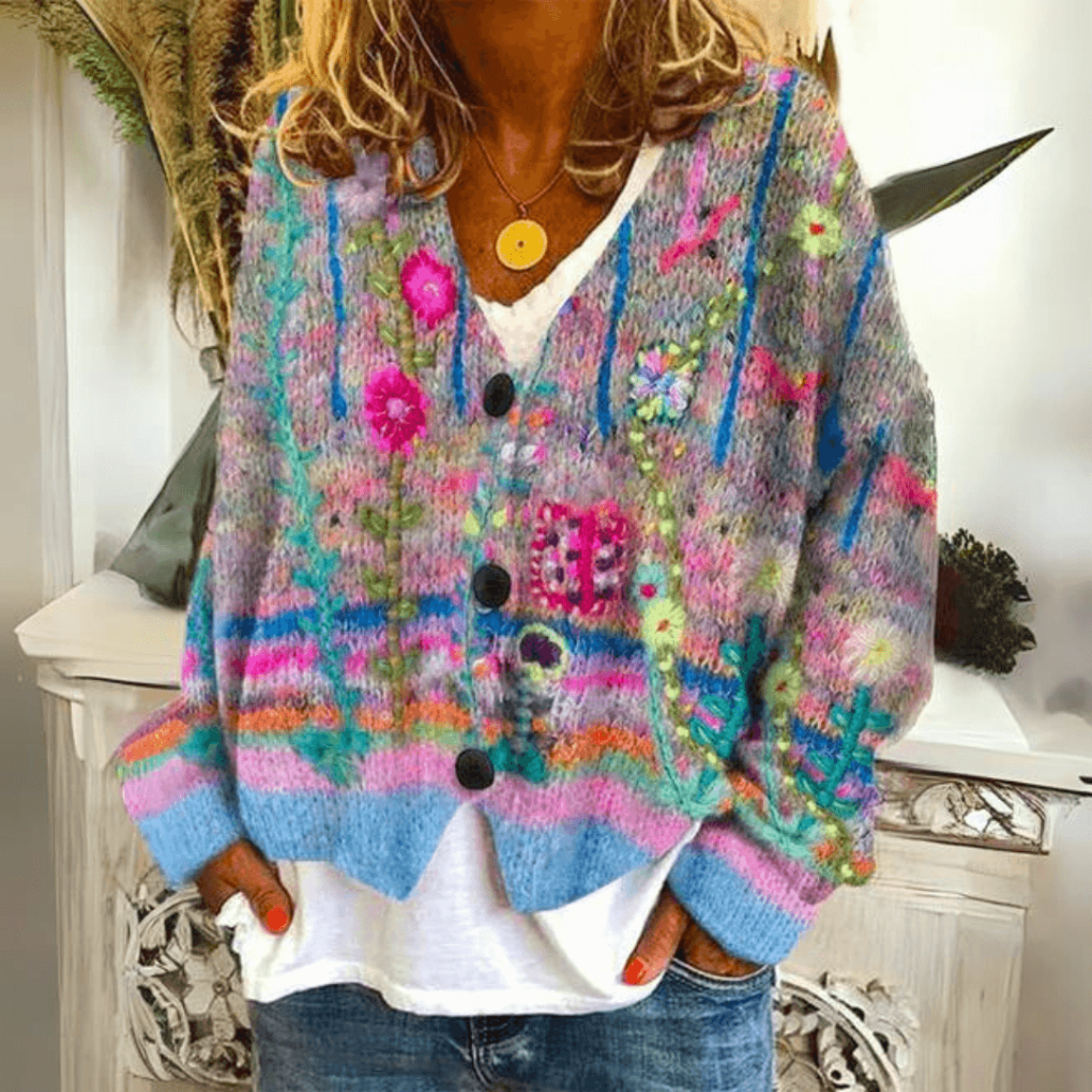 Women's Relaxed Long Sleeve Cardigan – Everyday Knit Cardigan