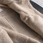 Women's Faux Shearling Aviator Jacket – Cropped Winter Jacket