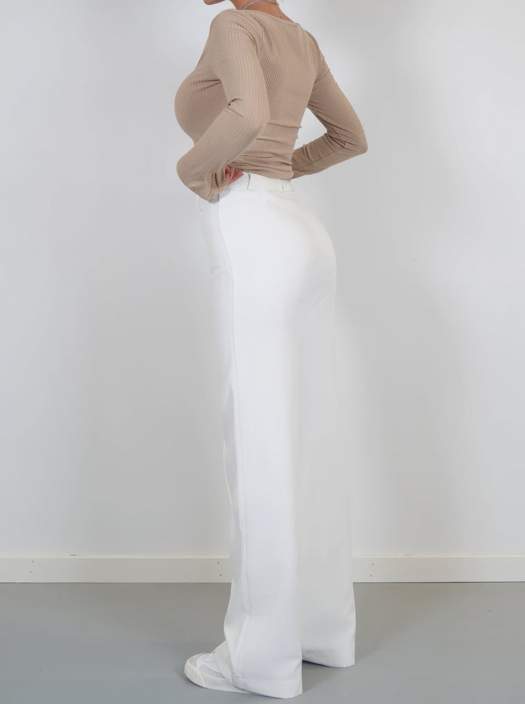 Women's Wrinkle Resistant Lightweight Trousers – Relaxed Wide Leg Pants