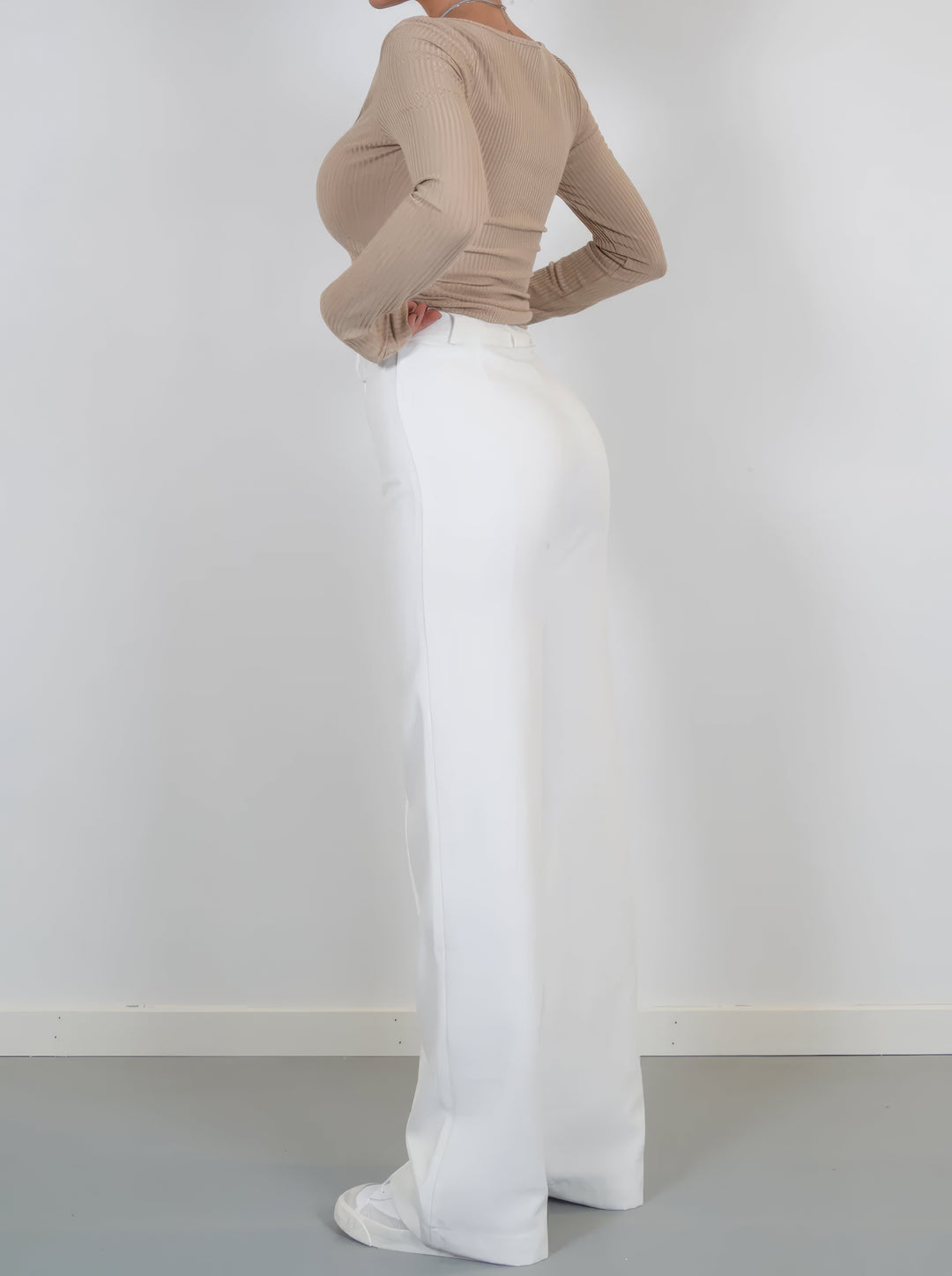 Women's Wrinkle Resistant Lightweight Trousers – Relaxed Wide Leg Pants
