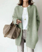 Women's Long Sleeve Open Front Cardigan – Relaxed Layering Cardigan