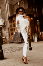 Women's Long Sleeve Turtleneck Sweater – Fitted Winter Knit Sweater