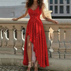 Women's Strapless Wedding Guest Maxi Dress – Draped Evening Occasion Dress