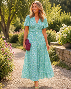 Women's Floral Day Dress – Relaxed Flowy Summer Dress