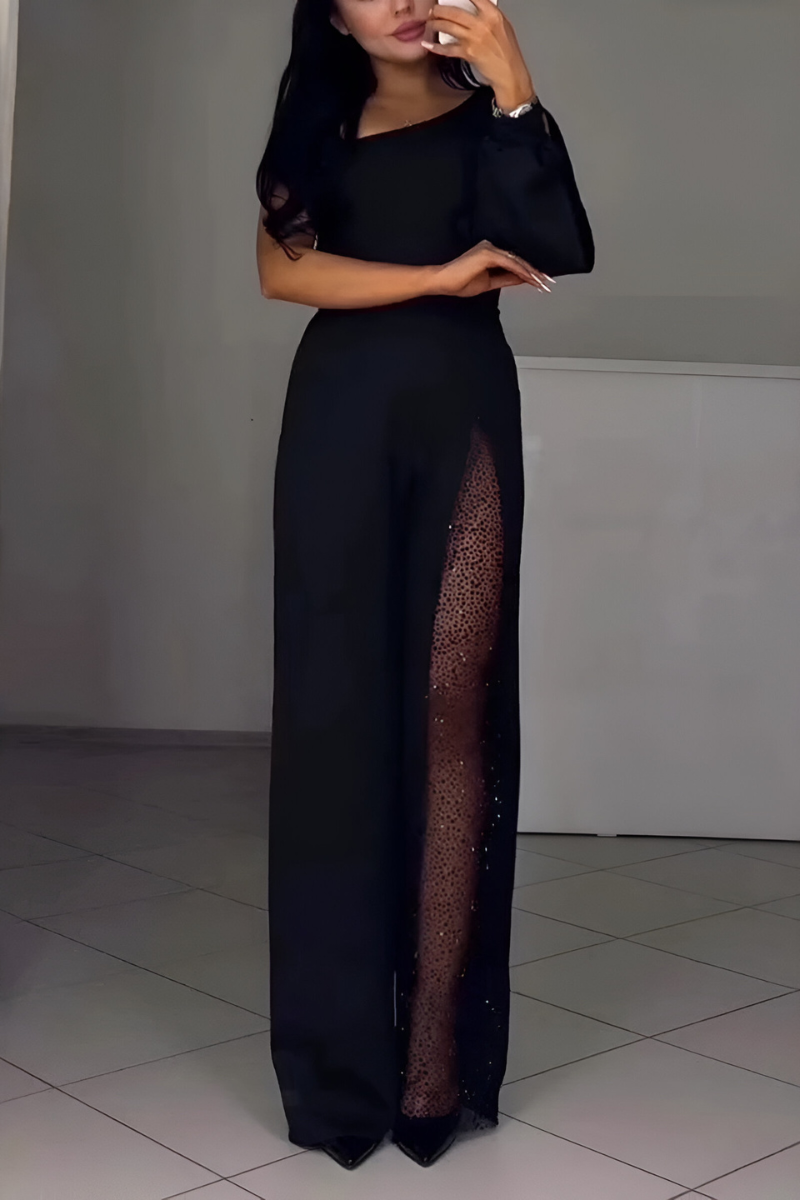 Women's Wide Leg Jumpsuit – Flowy Formal Occasion Jumpsuit