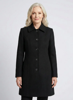 Alanah | Classic Button Coat with long sleeve and button closure