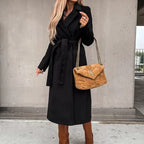 Women's Relaxed Winter Coat – Tailored Long Overcoat