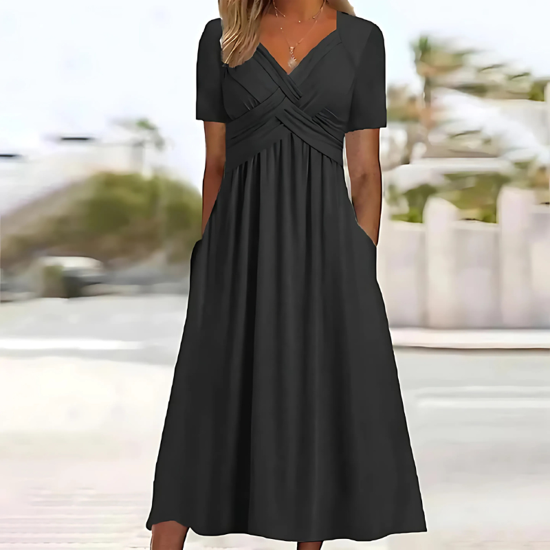 Women's Classic Occasion Midi Dress – Flowy Day-to-Night Dress