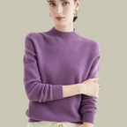 Women's Fitted Turtleneck Sweater – Classic Roll Neck Winter Sweater