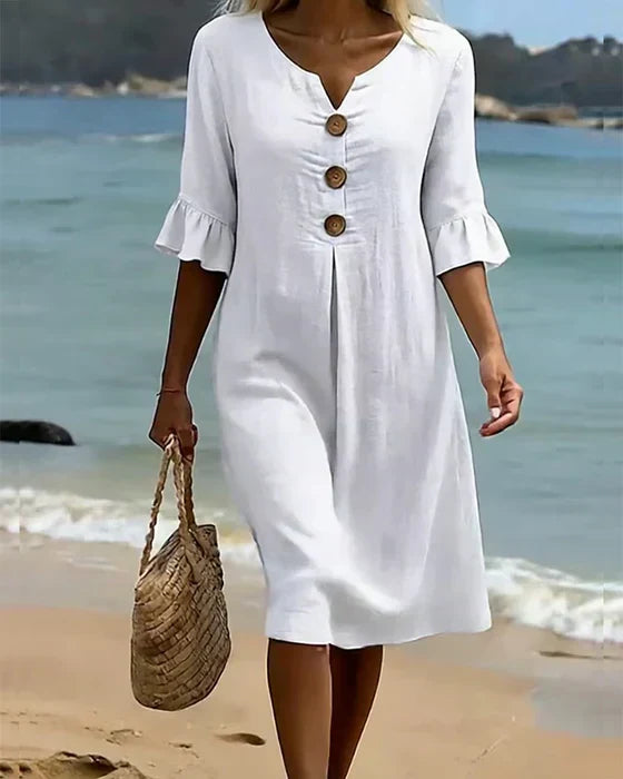 Women's Relaxed Everyday Dress – Flowy Day Dress
