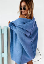 Women's Oversized Longline Cardigan – Relaxed Sleeve Knit Cardigan