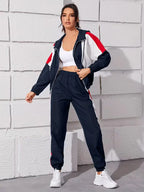 Women's Zip-Up Lounge Set – Hooded Legging Two-Piece Set