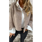 Women's Classic Tailored Coat – Structured Button Front Longline Coat