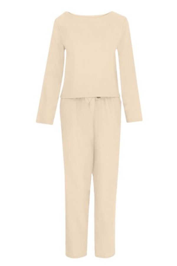 Women's Monochrome Pants Set – Relaxed Top & Wide Leg Trousers