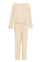 Women's Monochrome Pants Set – Relaxed Top & Wide Leg Trousers