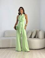 Alanah | Halter Neck Formal Jumpsuit