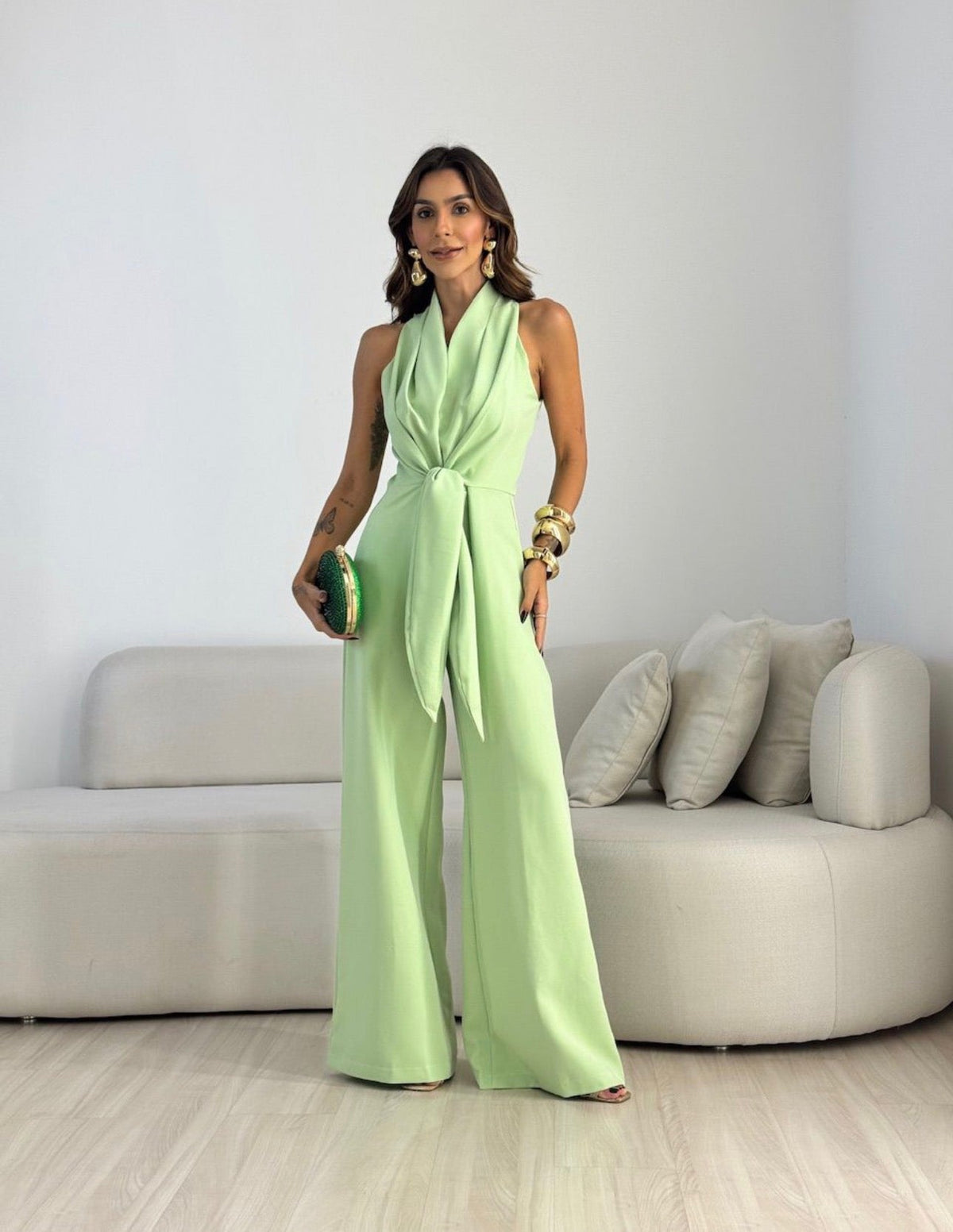 Alanah | Halter Neck Formal Jumpsuit