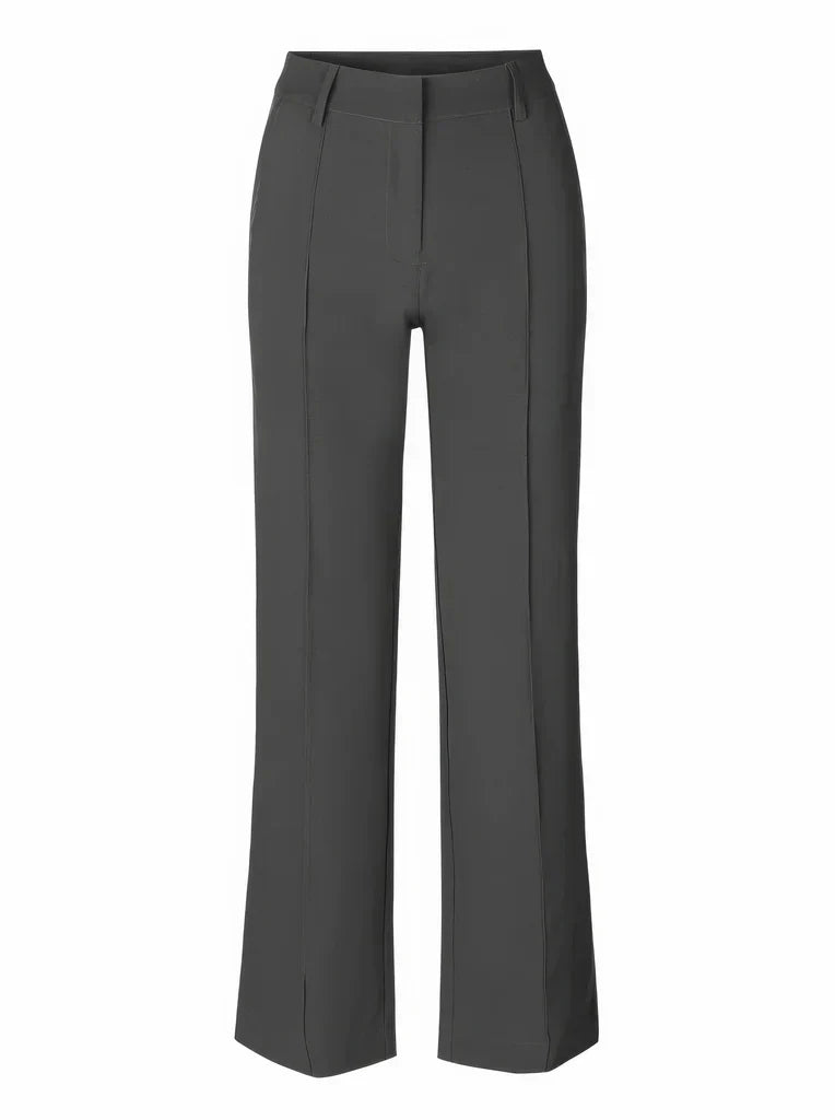 Women's Wide Leg Dress Pants – High Waist Tailored Fitted Waist Trousers