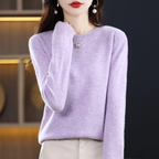 Women's Everyday Crew Neck Sweater – Soft Long Sleeve Knit Pullover