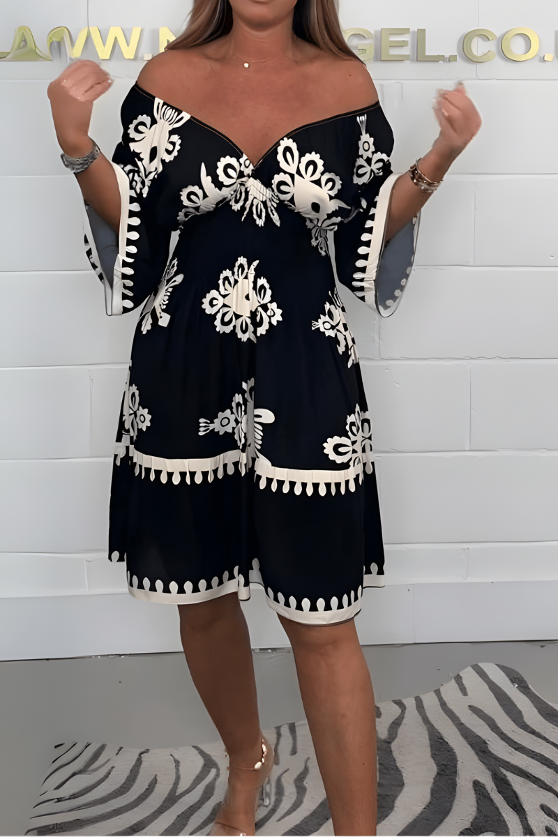 Women's Flowy Boho Occasion Dress – Relaxed Day-to-Evening Dress