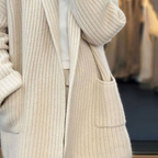 Women's Soft V-Neck Cardigan – Button Front Long Sleeve Knit Layer
