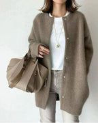 Women's Long Sleeve Open Front Cardigan – Relaxed Layering Cardigan