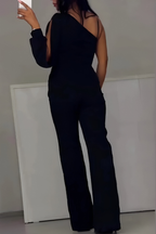 Women's Wide Leg Jumpsuit – Flowy Formal Occasion Jumpsuit