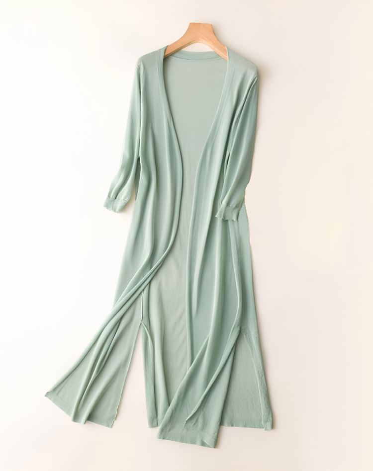 Women's Open Front Duster Cardigan – Long Soft Knit Cardigan