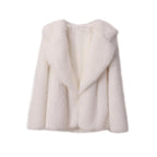 Women's Oversized Faux Fur Coat – Fluffy Winter Statement Jacket