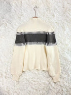 Women's Ribbed Knit Skirt Set – High Neck Sweater Co-Ord