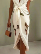Women's Floral Occasion Dress – Flowy Feminine Day-to-Evening Dress