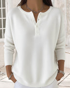 Women's V-Neck Winter Cardigan – Long Sleeve Button Cardigan