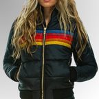 Women's Retro Zip-Up Jacket – Adjustable Fit Pocket Casual Jacket