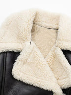 Women's Cropped Winter Jacket – Fleece Lined Zip-Up Jacket