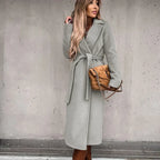 Women's Relaxed Winter Coat – Tailored Long Overcoat