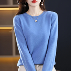 Women's Everyday Crew Neck Sweater – Soft Long Sleeve Knit Pullover