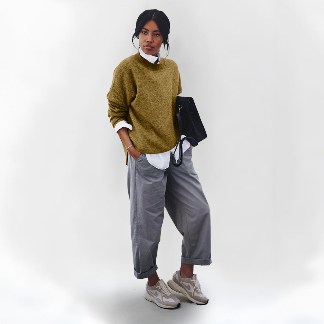 Women's Soft Knit Pullover – Relaxed Everyday Sweater