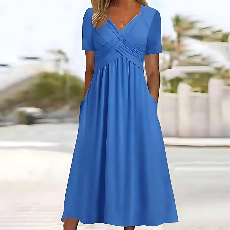 Women's Classic Occasion Midi Dress – Flowy Day-to-Night Dress