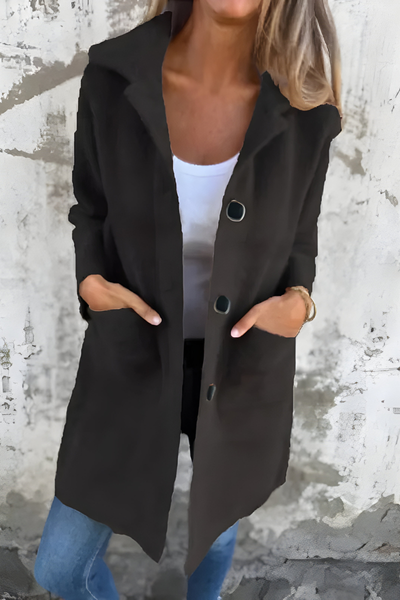Women's Thick Autumn Coat – Tailored Cold Weather Overcoat