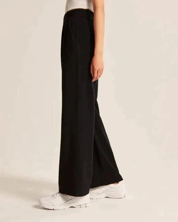 Women's Flowy Wide Leg Dress Pants – High Waist Tailored Trousers