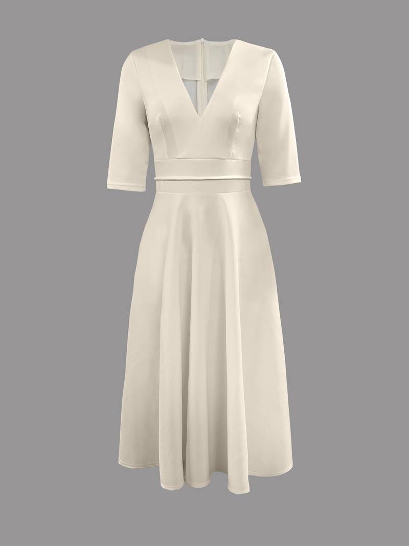 Women's Retro Swing A-Line Dress – Vintage Flared Party Dress