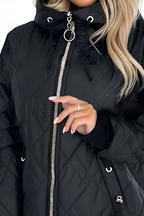 Women's Quilted Winter Jacket – Lightweight Hooded Puffer Jacket