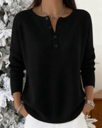 Women's V-Neck Winter Cardigan – Long Sleeve Button Cardigan