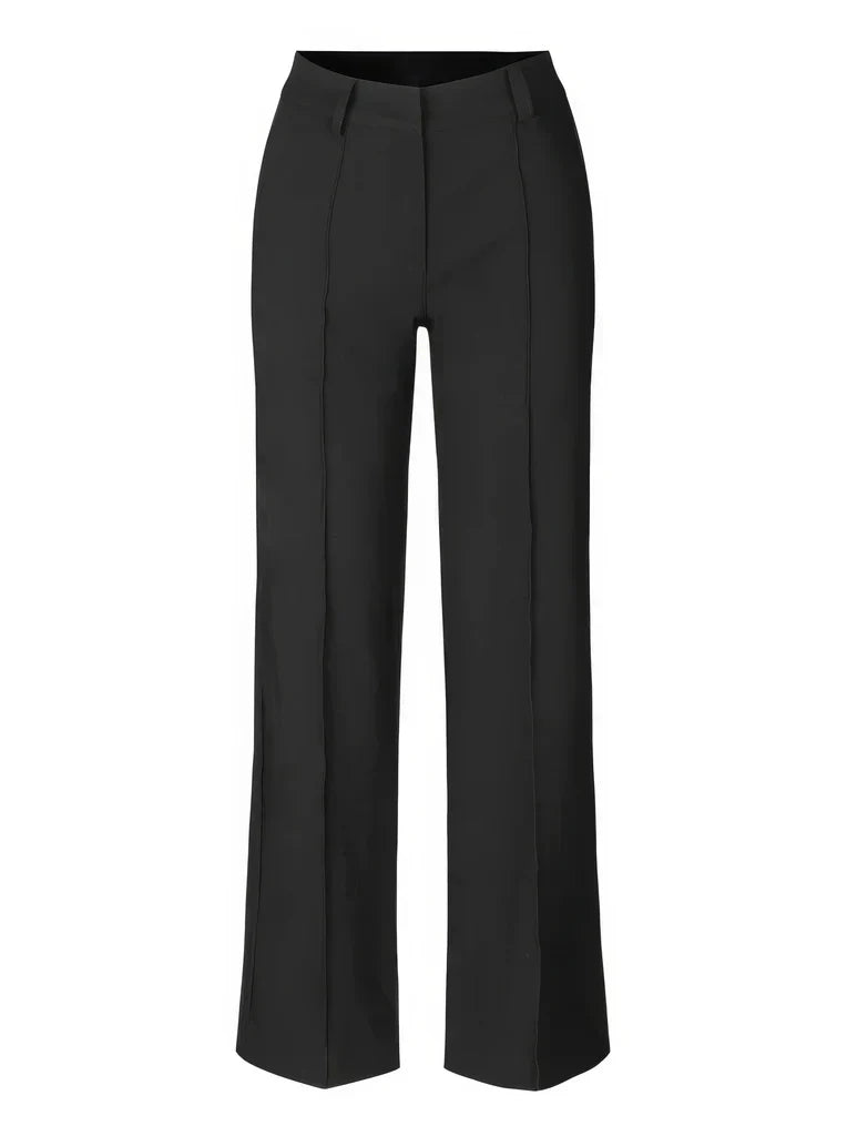 Women's Wide Leg Dress Pants – High Waist Tailored Fitted Waist Trousers