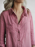 Women's Full Length Jumpsuit – Relaxed Long Sleeve Occasion Jumpsuit