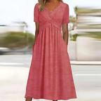 Women's Classic Occasion Midi Dress – Flowy Day-to-Night Dress
