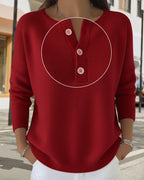 Women's V-Neck Winter Cardigan – Long Sleeve Button Cardigan